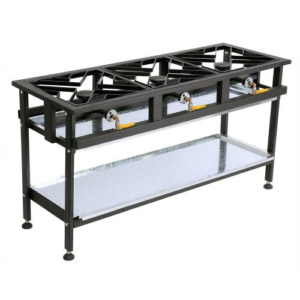 Boiling Table 3 Burner Gas Commercial