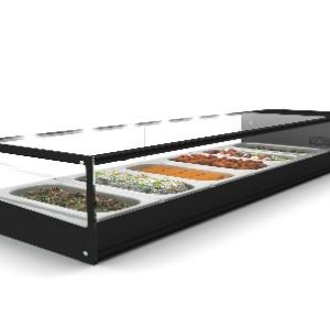 COLD FOOD BAR – SALVADORE 6 INSERT – BLACK (SQUARE)
